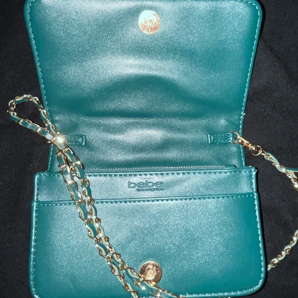 BEBE teal purse - Picture 5 of 5